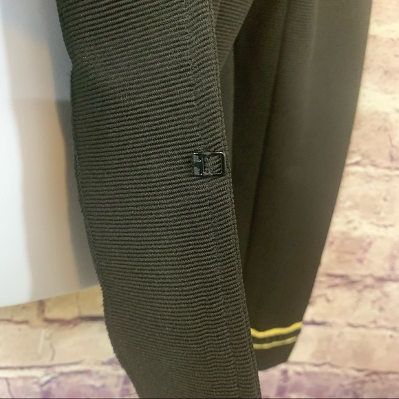 Libby Edelman Black Clasp Closure Gold Detail Sleeve Jacket - Picture 10 of 11